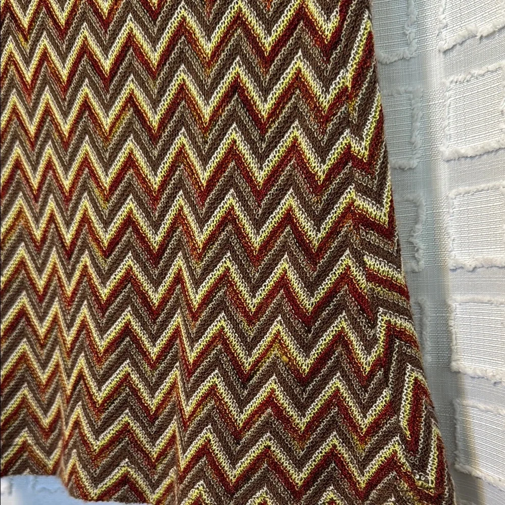 Vintage Saint Florent Chevron Pattern Sleeveless Top - Picture 4 of 6